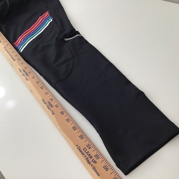 Pants Large Black Multicolor Stripes - Picture 7 of 7